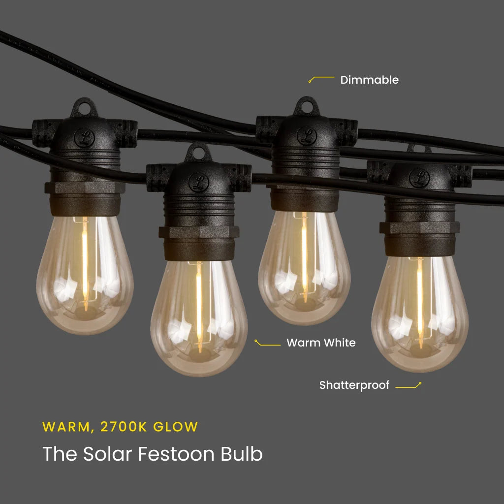 Bulb Replacement for Solar Festoon Bulb String Lights