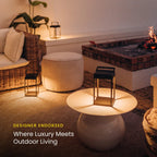Luxury Metal Solar Lantern