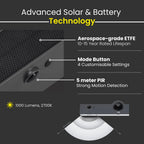 Solar Wall Light with Motion Sensor