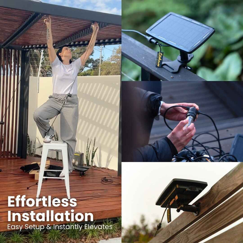 Premium Solar Bulb String Lights - 33ft / 10m